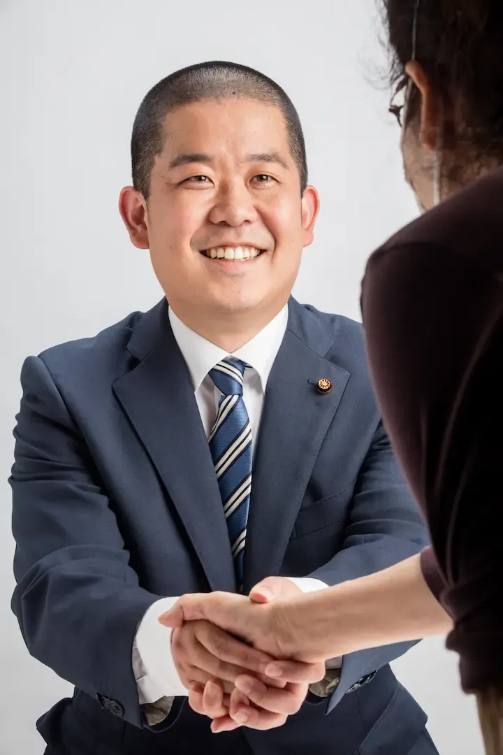 むむら耕太郎と握手の写真